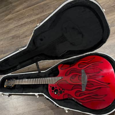 2003 Nikki Sixx "Red Flame" Ovation 1778T Elite Acoustic/Electric 6-String image 5