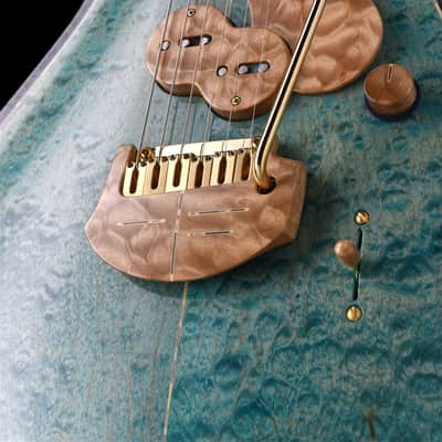 Jersey Girl Homemade Guitars Tapa-Verblet - 2025 - Holographic Blue - 25+ Year Old Carved-Maple Top. NEW, (Authorized Dealer) image 8