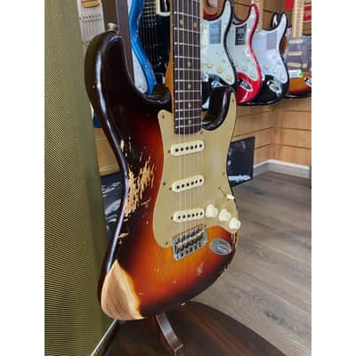 Fender Custom Shop Limited Edition 59 Stratocaster Heavy Relic Chocolate 3-Color Sunburst image 4
