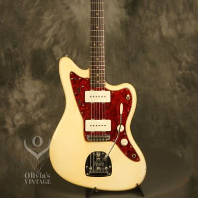 original 1964 Fender JAZZMASTER Olympic White w/matching headstock image 2