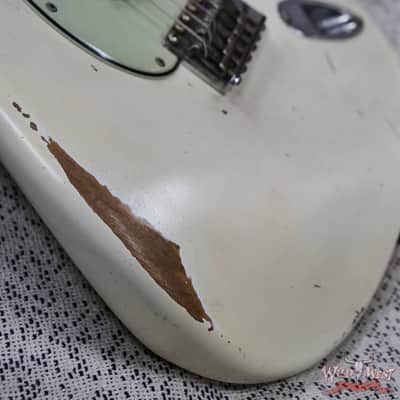Fender Custom Shop Andy Hicks Masterbuilt 1963 Stratocaster Relic Aged Olympic White 7.30 lbs image 9