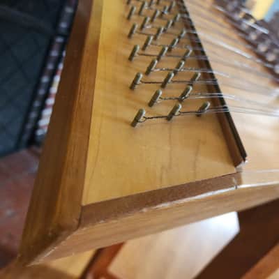 Handmade hammered dulcimer USA 12/11 1990s - natural image 3