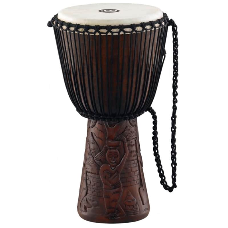 MEINL PROADJ2-L Professional African Djembe Large 12 Zoll village carving