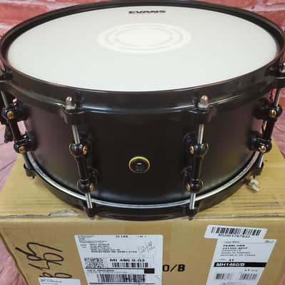 Pearl Matt Halpern 14x6" Black-on-Brass Powder-Coat Kit Snare Drum WorldShip NEW | Authorized Dealer image 6
