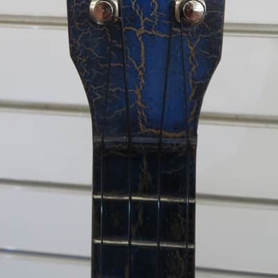 Vintage Pearson Hollywood Banjolele 1930s - Crackle Blue image 2