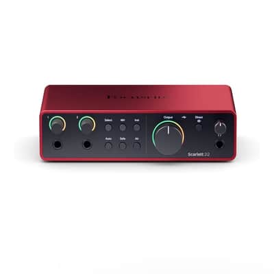 Focusrite Scarlett Solo 3rd Gen USB Audio Interface 2019 - Present - Red / Black image 3