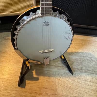 WASHBURN AMERICANA B9 SUNBURST BANJO SIGNED BY BLUEGRASS LEGEND TIM O'BRIEN!! w/ OHSC image 3