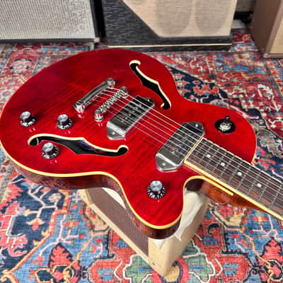 Epiphone Wildkat Studio Flame Top Semi Hollow P90s 2015 w/OHSC image 4