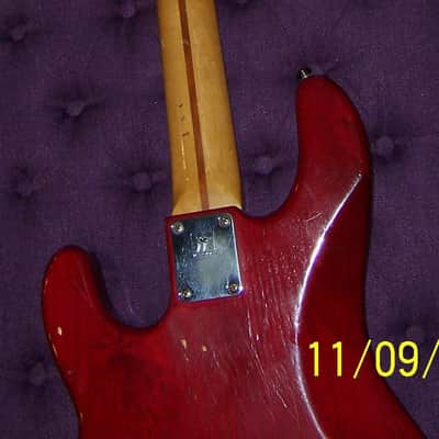 Music Man StingRay 4 H 2EQ 1987 Trans Red image 3
