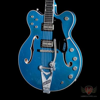 Gretsch USA Custom Shop Masterbuilt Super Broadkaster G6609T Aged Lake Placid Blue image 4