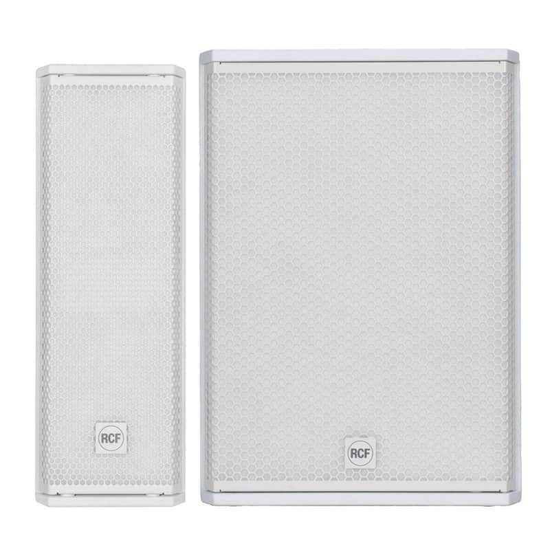 RCF NXL 14-A W Compact Active Column Speaker White with 15" Subwoofer image 1