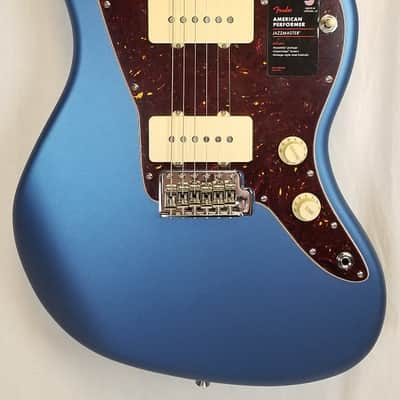 Fender American Performer Jazzmaster, Rosewood FB, Satin Lake Placid Blue W/ Bag image 1