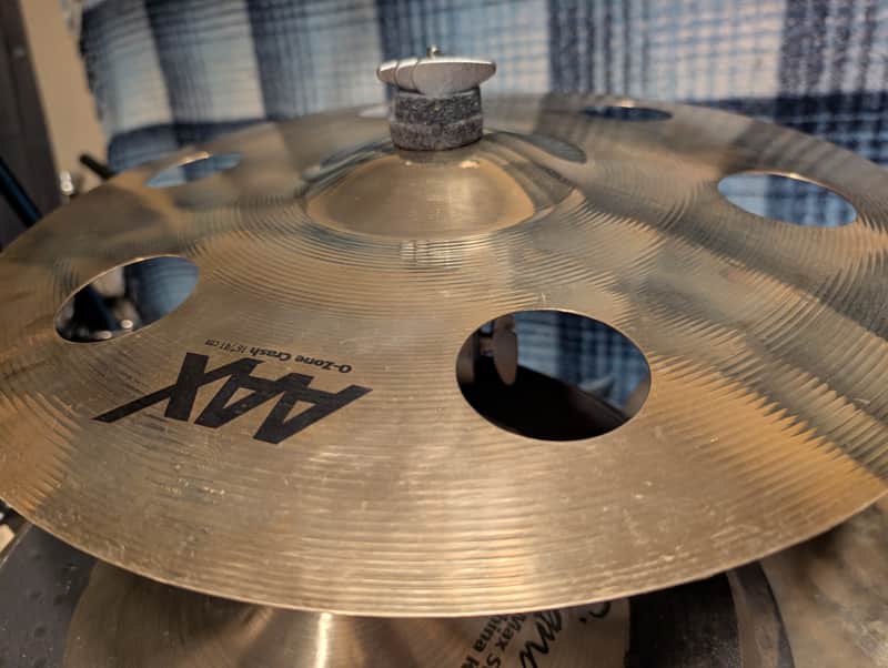 16" Sabian Ozone Effect Crash O-Zone Cymbal EFX AAX 2010s - Brilliant image 1