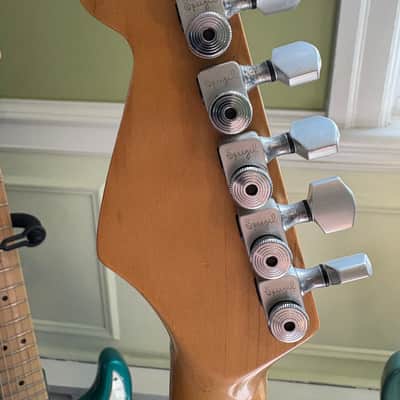 Fender Stratocaster Plus Maple Fretboard 1988 Surf Green E4 Serial Number image 12