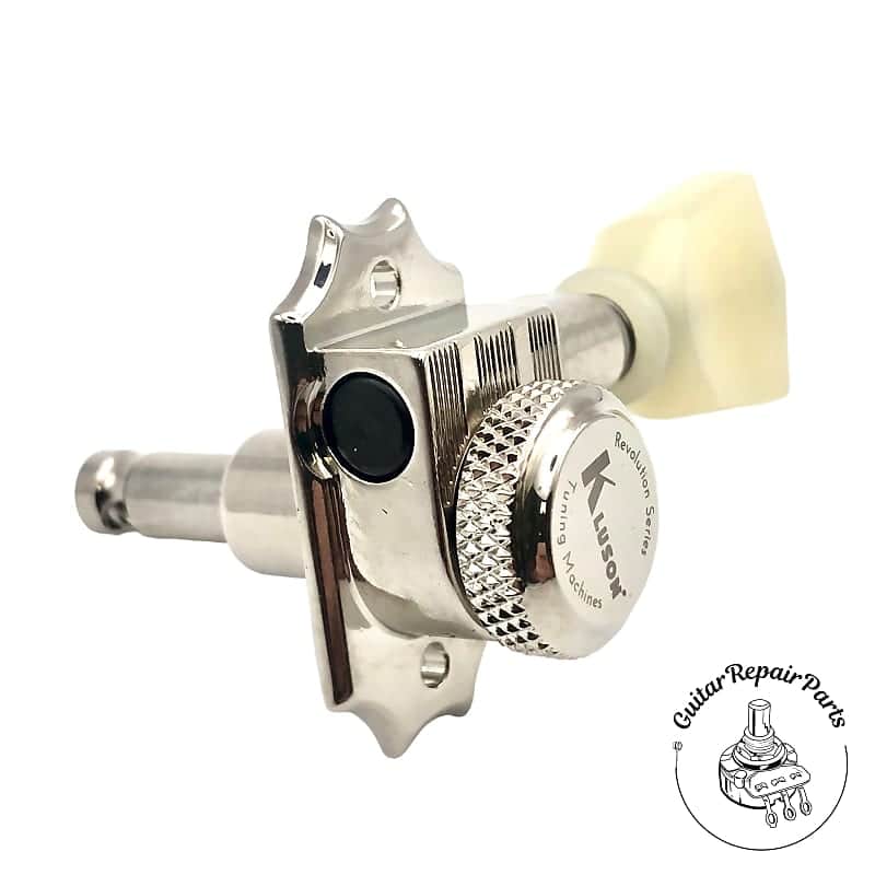 Kluson KRGL-3-NP Revolution G-Mount Locking Tuning Machines - Nickel image 1