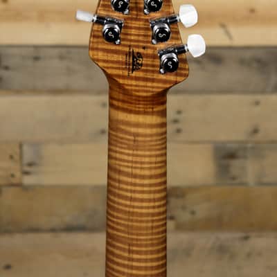 Music Man JP15 7-String Electric Guitar Tiger Eye w/ Case image 7
