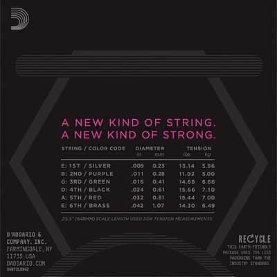 D'Addario Guitar Strings  NYXL 0942  Electric  Light Gauge 09-42 image 3