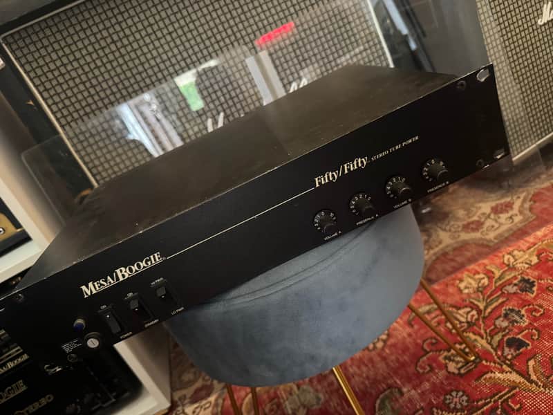 Mesa Boogie Fifty/Fifty 2-Channel 50-Watt Power Amplifer 1986 - 2010 - Black image 1