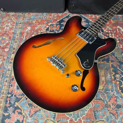 Epiphone Rivoli Reissue Short Scale Semi-Hollow Bass Mudbucker Transducer - 1996 image 3