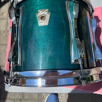 REVERB DEAL Rare Ludwig Classic Maple Blue Green Lacquer 10" Tom image 1