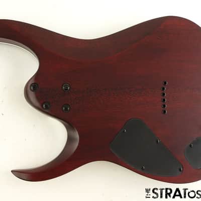 Ibanez RGA42FM BODY + HARDWARE RG Flamed Maple Top Bound Transparent Gray Flat image 2