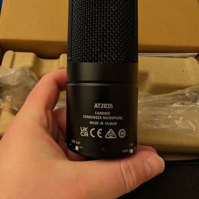Audio-Technica AT2035 Large Diaphragm Cardioid Condenser Microphone 2010s - Black image 4