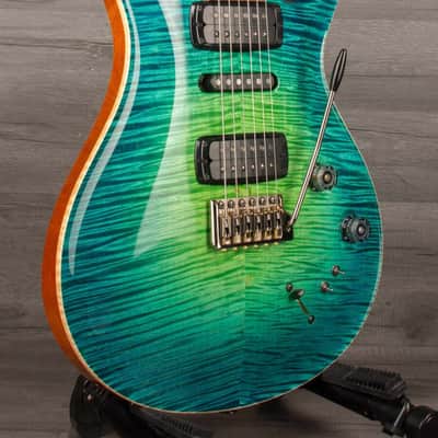 PRS Private Stock Modern Eagle V PS#10378 - Green Luminlay LTD - LAGUNA GLOW image 5