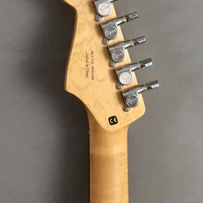 Vintage 100% Original Squier Strat 2003 Gloss Black Natural Relic Stratocaster Aged Pearl Pickguard image 18