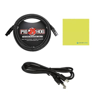 Arturia MiniFuse 1 Portable USB-C Audio Interface, Black w/ Pig Hog PHM10 8mm XLR Microphone Cable and Liquid Audio Polishing Cloth image 5