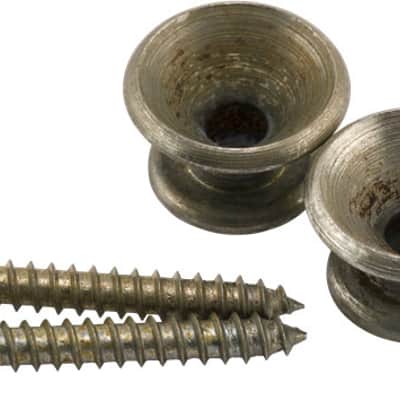 Genuine Fender Road Worn/Relic Aged Strat/Tele Strap Buttons Set/Pair image 2
