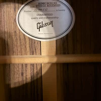 Gibson Hummingbird Studio Rosewood 2023 - 2024 - Satin Natural image 4