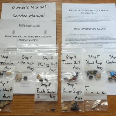Pioneer SX-770 restoration kit filter capacitor repair rebuild fix image 1