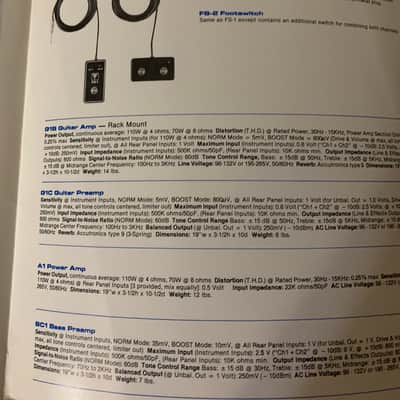 Pearce Amp Catalog 1987 G1A G1B G1C A1 BC1 image 2