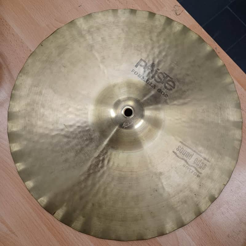 Paiste Formula 602 sound edge, top & bottom hi-hat 1970's image 1