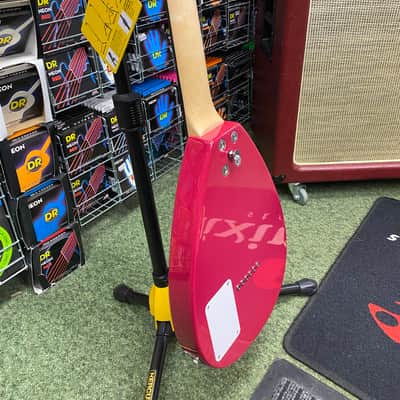 Vox Mini MKIII travel guitar teardrop shape in loud red finish image 5