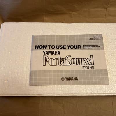 Yamaha TYU-40 80s RARE 25-key Mini Synthesizer MINT Condition in box with Microphone and 3 song cards image 13