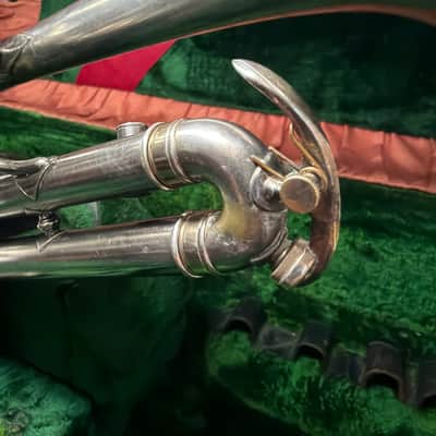 True Tone  Buescher C14 Virtuoso Cornet " 1912 - Silver Plated image 7
