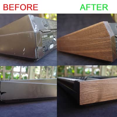 Wood ends for Yamaha DX7 DX9 synthesizer Side panels End caps image 5