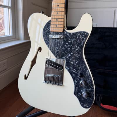 2013 Fender American Deluxe Telecaster Thinline - Olympic White image 4