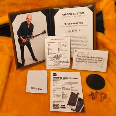Gibson Custom Shop Peter Frampton "Phenix" Inspired Les Paul Custom Ebony VOS image 20