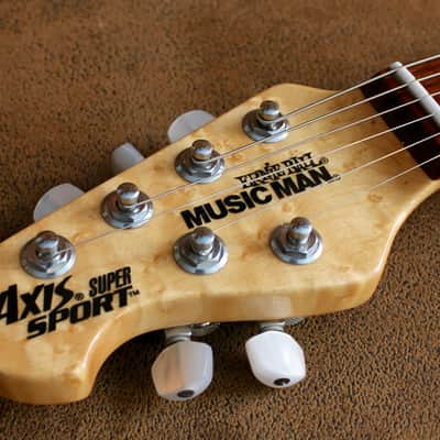 Ernie Ball Music Man Axis Super Sport lefty Natural Flame Maple Top image 9