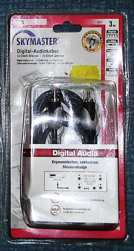 High-End Digital Audiokabel * RCA cinch:cinch vergoldet gold-plated ~ unbenutzt image 1