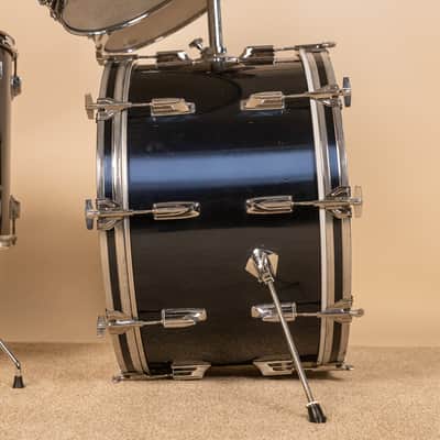 1970s Tama Imperialstar Mars 5LX Midnight Blue Drum Set image 7