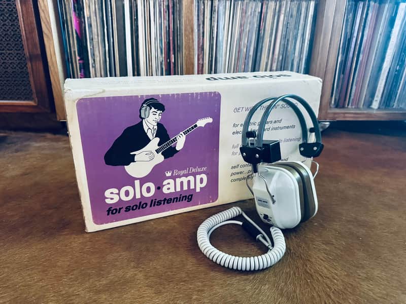 Royal Deluxe Solo Amp powered headphones for guitar 1970s image 1