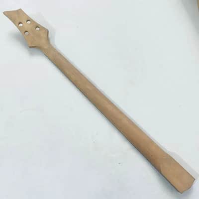 Maple 4 String Bass Neck with Rosewood 24 Frets Fingerboard image 3