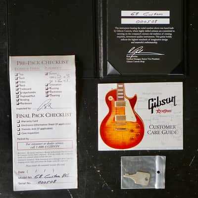 Gibson Custom Shop Les Paul Custom '68 Reissue Vintage White Ebony Board 2010 image 23