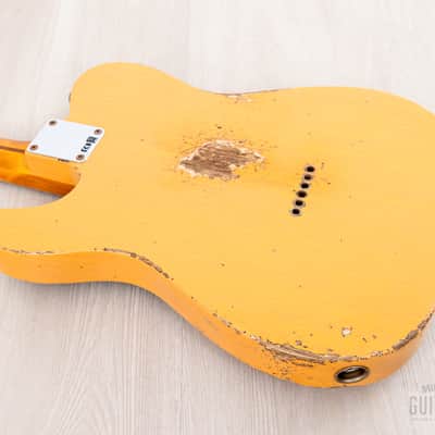2023 Fender Custom Shop 1952 Telecaster Streamlined U Heavy Relic Butterscotch Blonde w/ P-90, Case, CoA, Lightweight Ash image 13