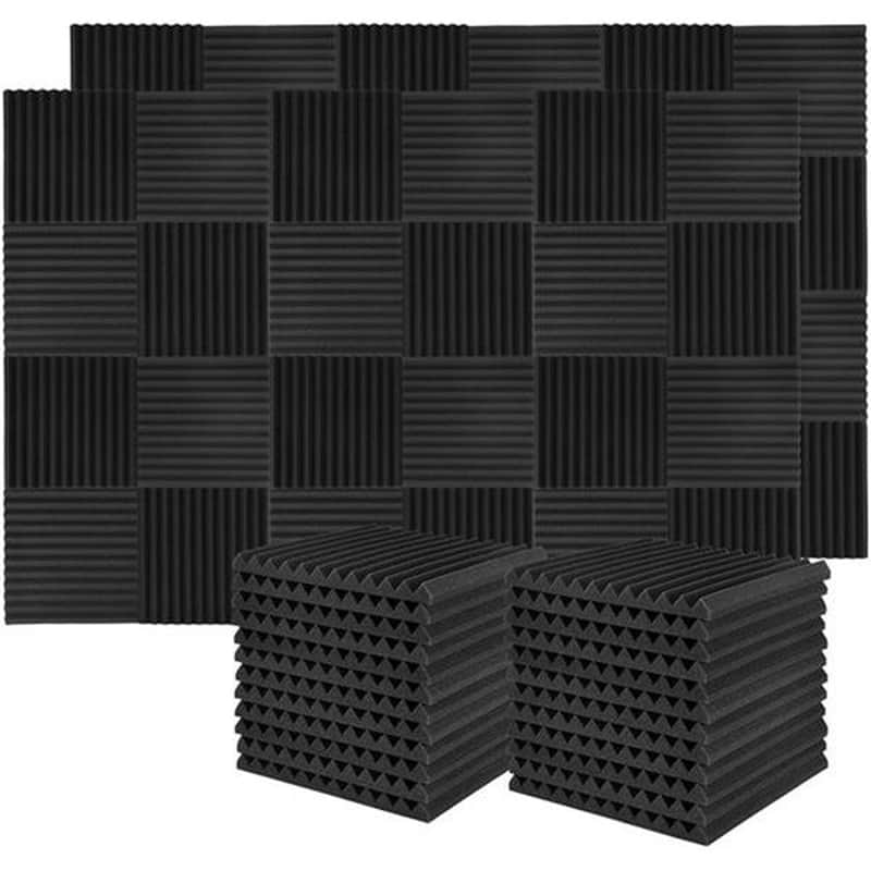 50 x Mega PACK -  Acoustic Foam Panels Wedges Soundproofing Noise Cancelling Foam 1’’ x 12’’ x 12" image 1