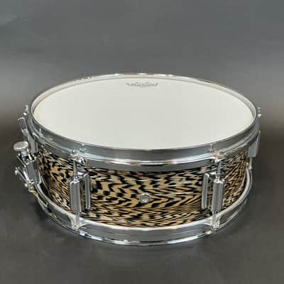 1960s Rogers Luxor Black Onyx Snare Drum 5x14 image 5