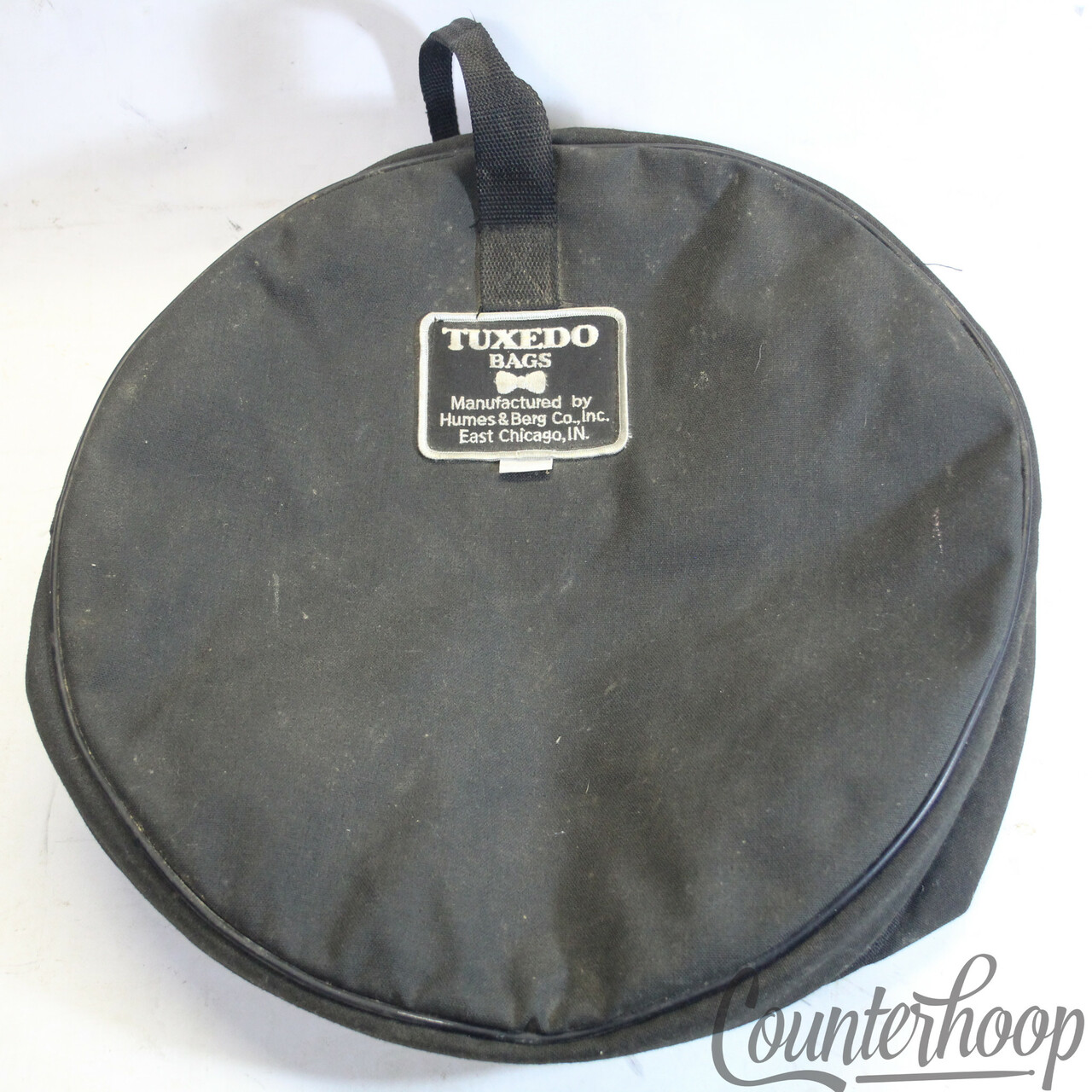Humes & Berg 14x5 Tuxedo Snare Drum Bag / Case Black Soft Shell Padded Fabric — main photograph